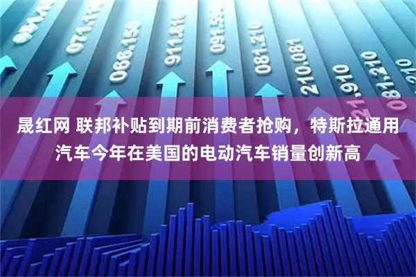 晟红网 联邦补贴到期前消费者抢购，特斯拉通用汽车今年在美国的电动汽车销量创新高