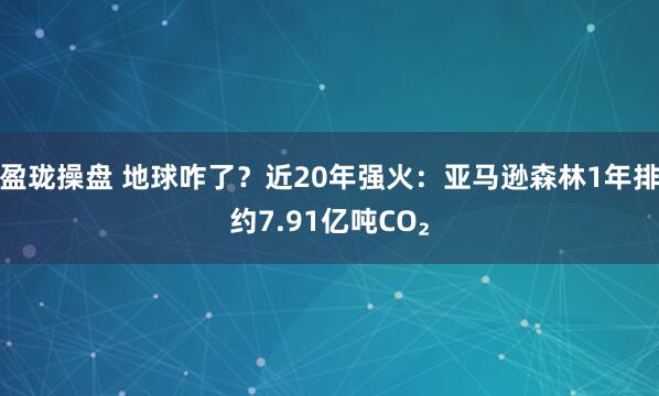 盈珑操盘 地球咋了？近20年强火：亚马逊森林1年排约7.91亿吨CO₂